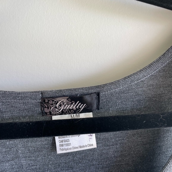 Gray Dress with silver button accents - Picture 2 of 4